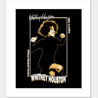 Whitney Houston Vintage Retro 80s 90s Music Singer Soul Posters and Art